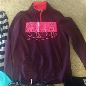 VS PINK Half Zip Pullover